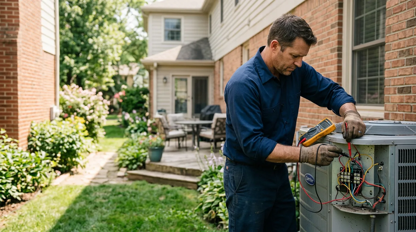 HVAC technician working near Clements, CA
